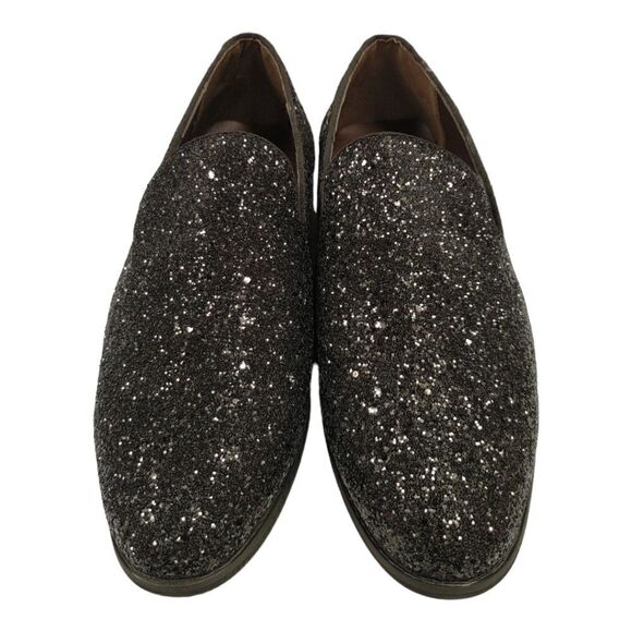 MEN'S FREDERICO LEONE BLACK SPARKLE TUXEDO SHOE. FS350. - Picture 6 of 8